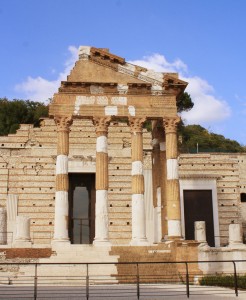 Romeinse ruines (capitolium Brescia), Italië